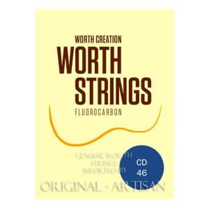 Worth Clear Ukulele Strings - Soprano & Concert - Fluorocarbon - Hard Material - Double Length - Enough For 2 Restrings - CD