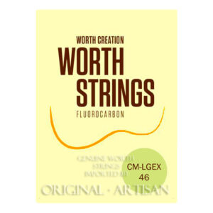 Ukulele Strings - Worth - Fluorocarbon - Soprano & Concert - Low G Tuning Set with Hard & Thick Low G - Clear - CM-LGEX 46