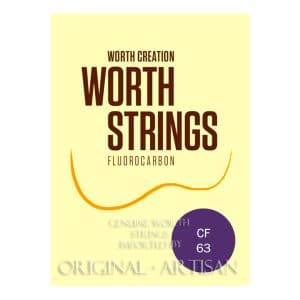 Worth Clear Ukulele Strings - Tenor - Fat - Fluorocarbon - Double Length - Enough For 2 Restrings - CF 63