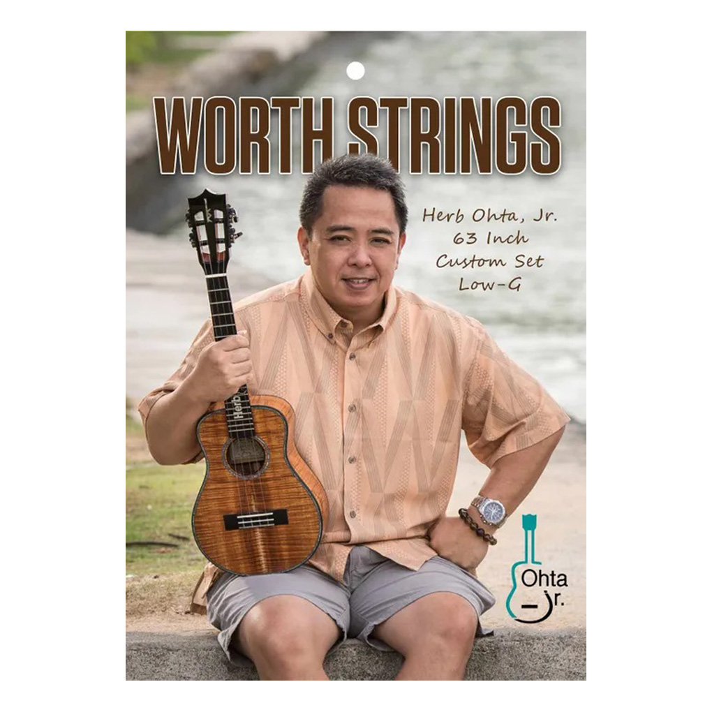 Ukulele Strings – Worth – Fluorocarbon – Tenor – Low G Tuning – Herb Ohta Jr