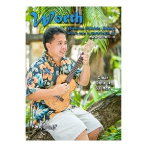 Worth Clear Ukulele Strings - Herb Ohta Jr. Signature Set - Tenor Low G - Fluorocarbon - Double Length - Enough For 2 Restrings - COJ 63